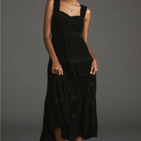 Reformation Hedda Dress in Black NWT Sz 10 - Picture 6 of 13